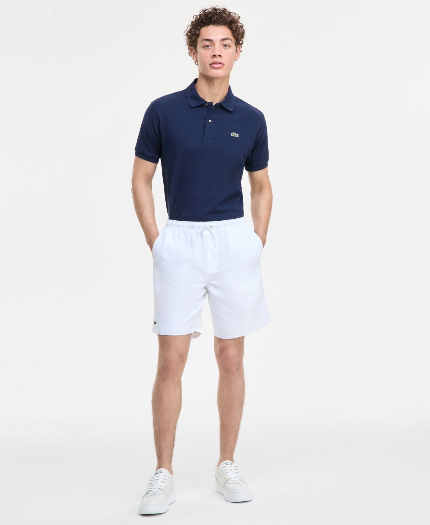 Men's Diamante-Print Drawstring Shorts