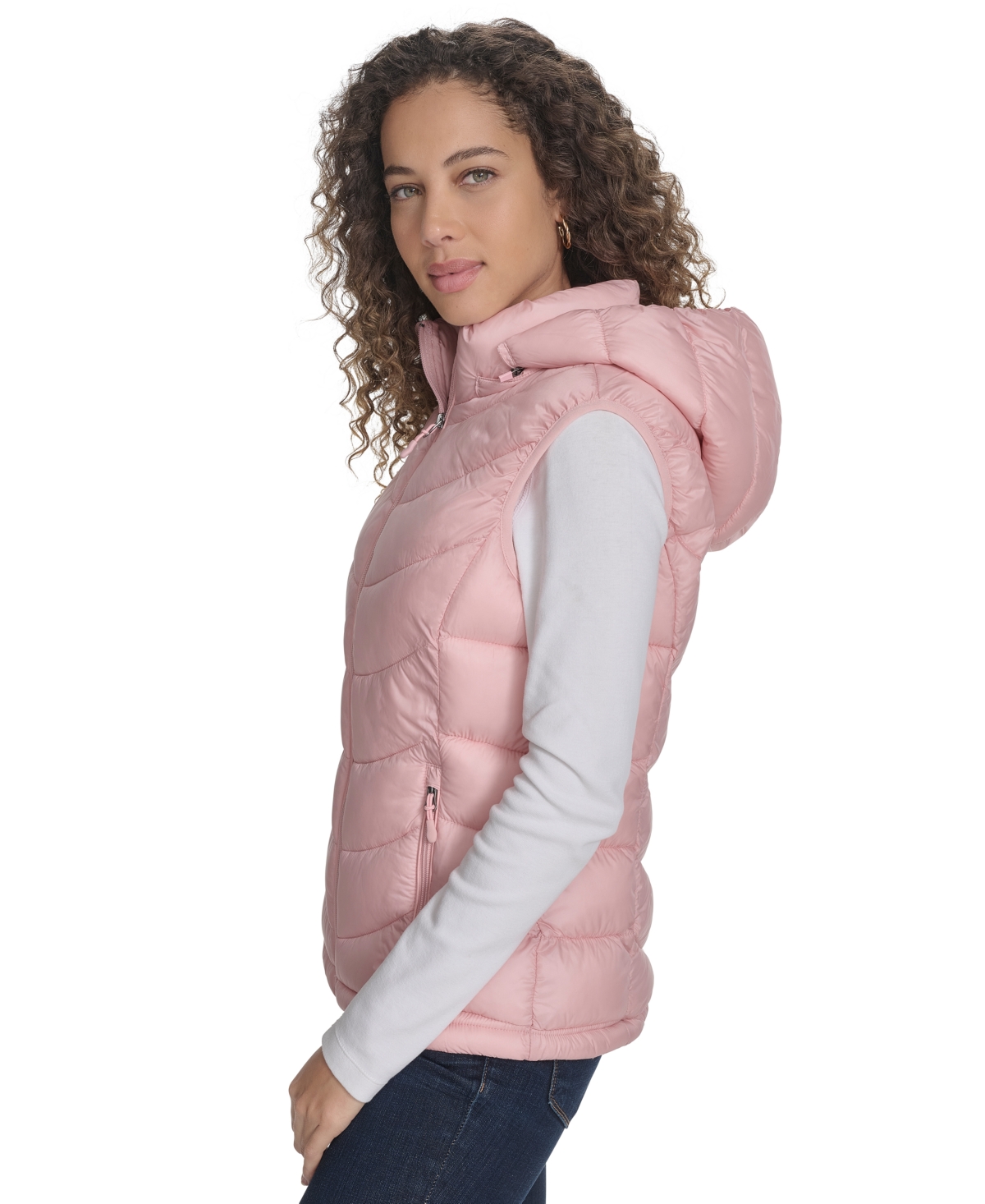 CHARTER CLUB WOMEN'S PACKABLE HOODED PUFFER VEST, CREATED FOR MACY'S 