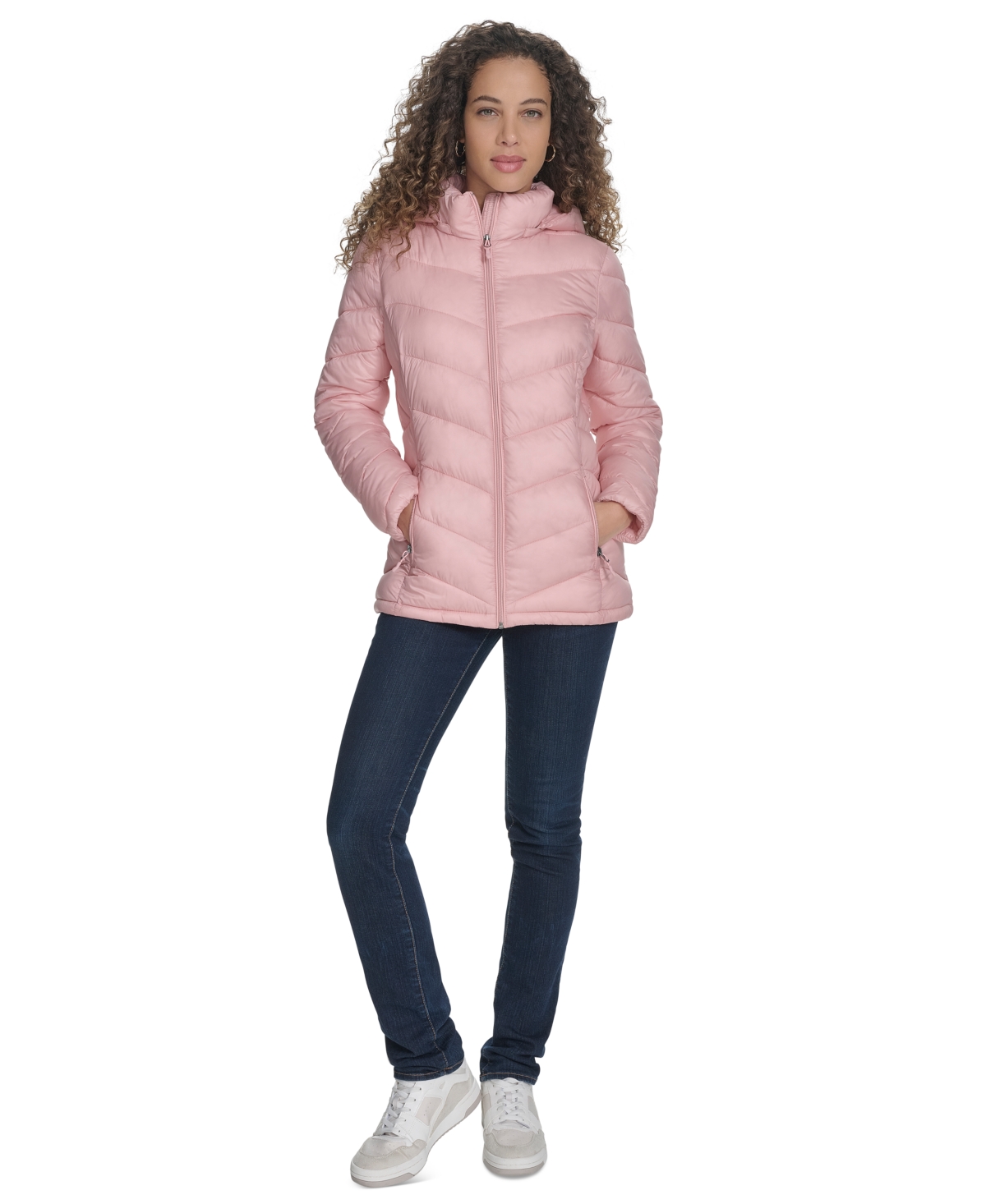 Shop Charter Club Women's Packable Hooded Puffer Coat, Created For Macy's In Pink Sand