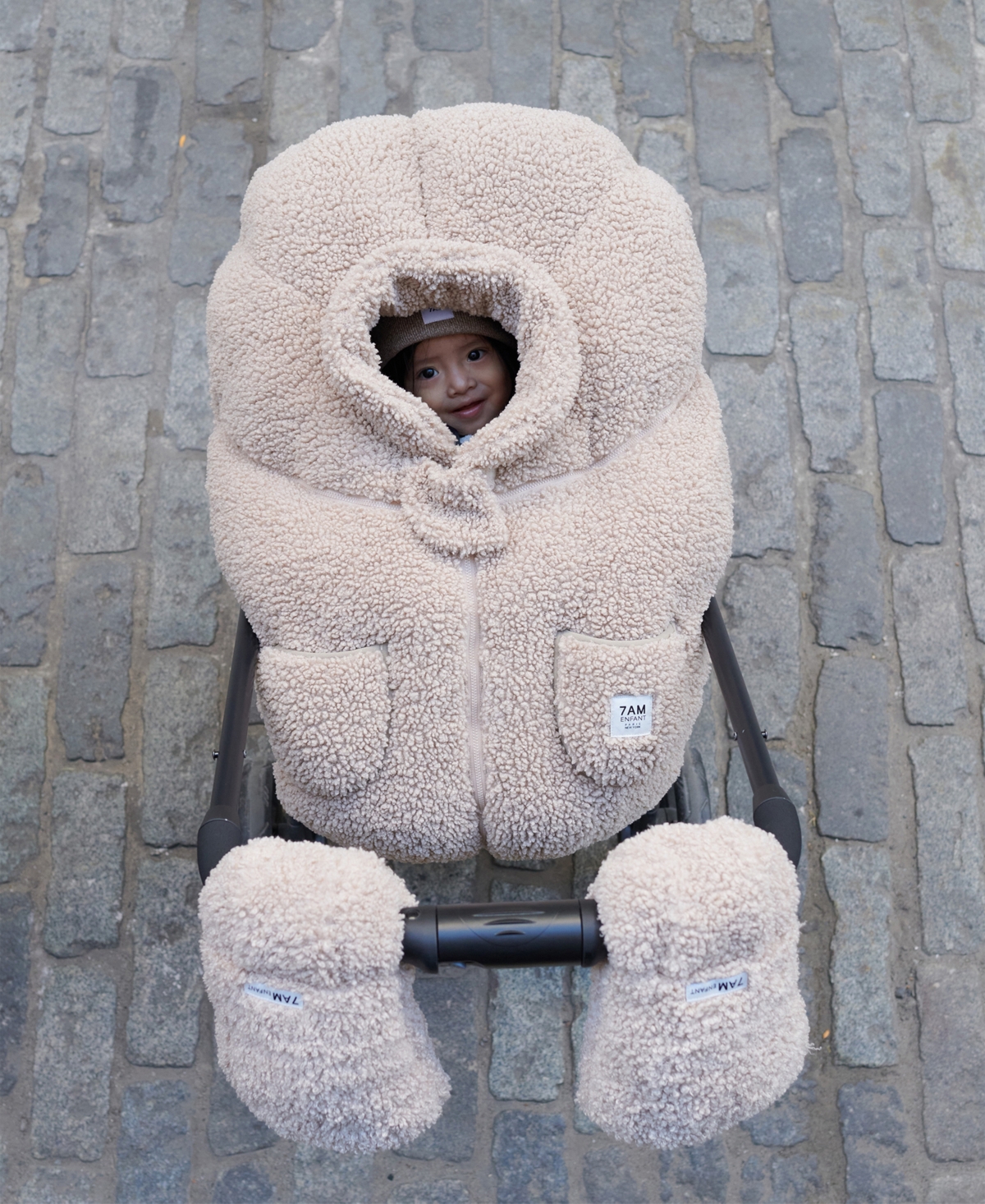 7am Enfant Baby Cocoon Car Seat In Oatmeal