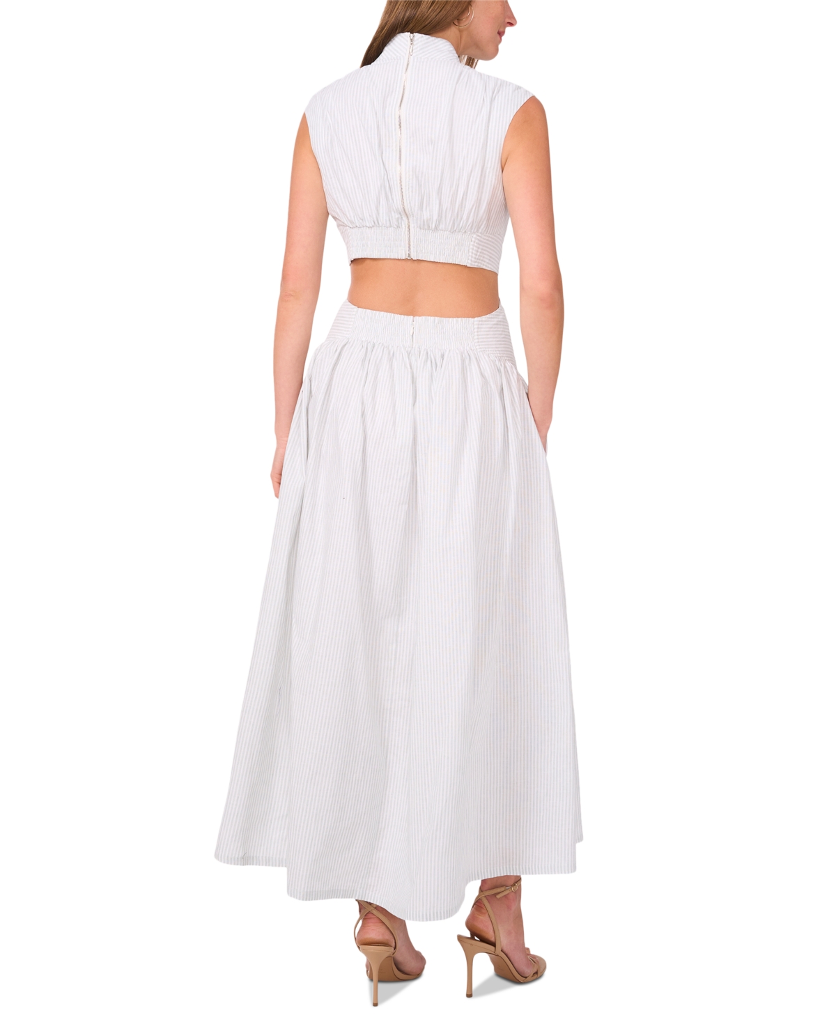 Parker Women's The Julianne Back-cutout Mock-neck Maxi Dress In White