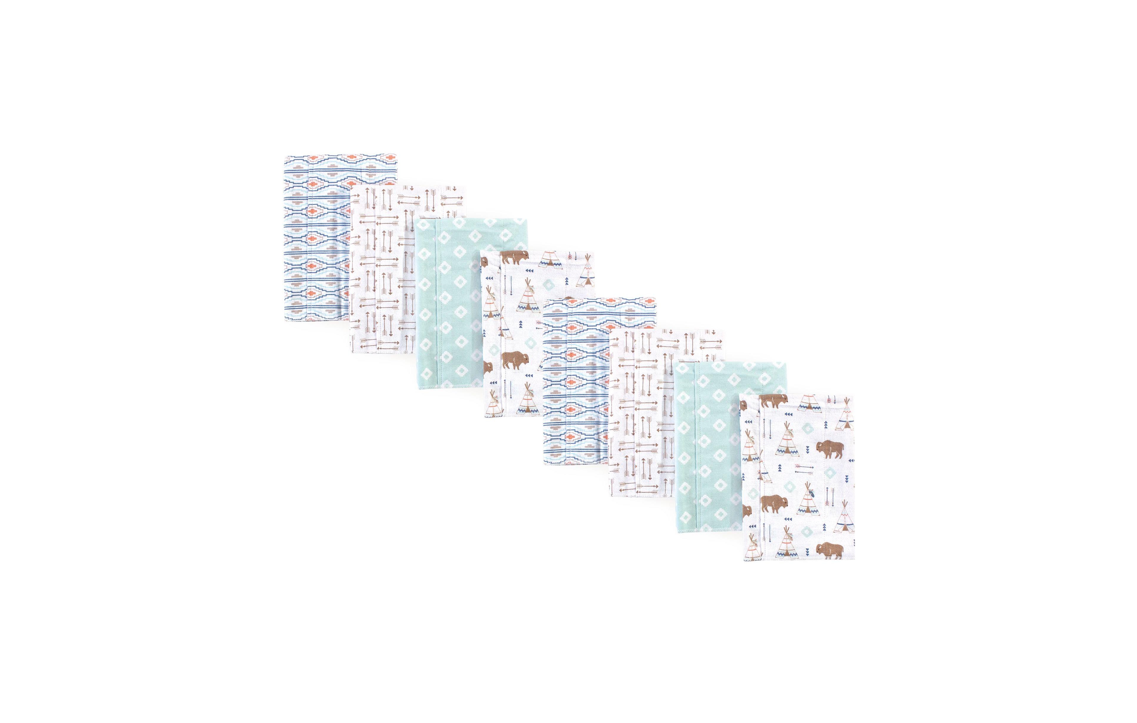 Hudson Baby Boys Soft Flannel Blend Burp Cloth Set