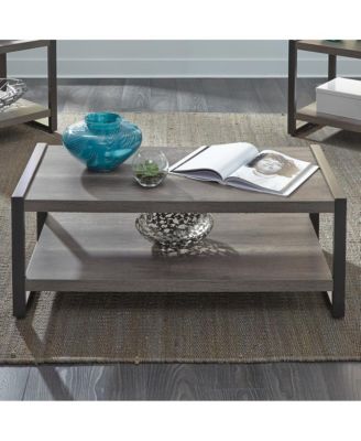 Set of Cocktail Table and two matching End Tables, Graystone