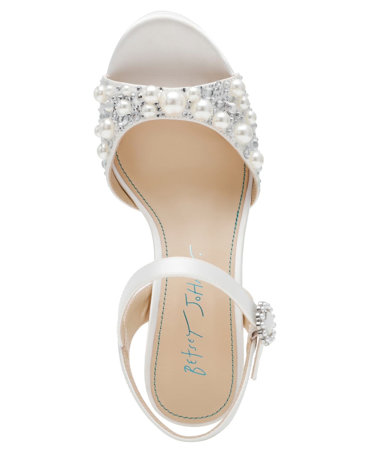 Shop Betsey Johnson Avian Platform Dress Sandals In Ivory