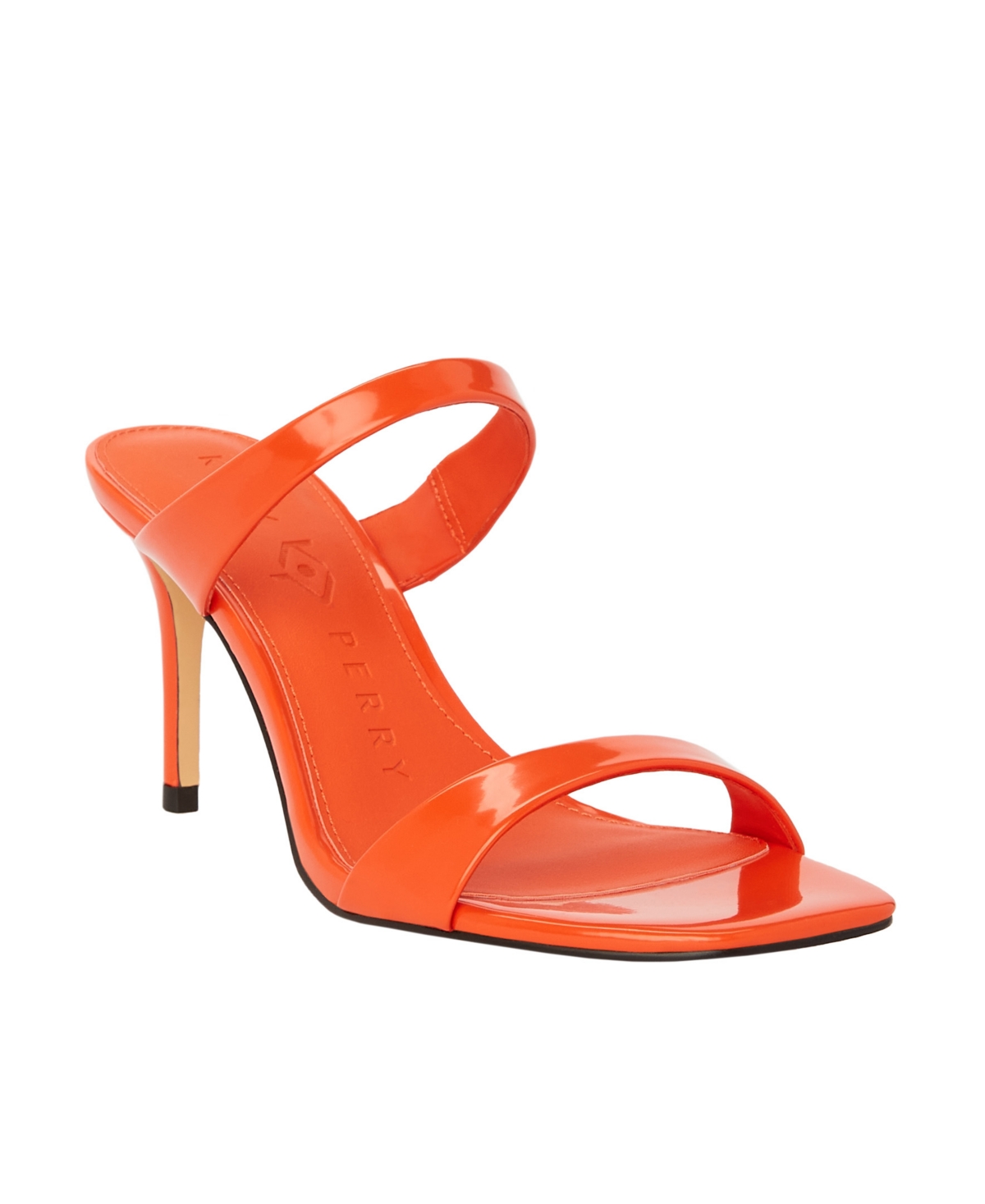 Shop Katy Perry Women's Analia Two Band Slip-on Stiletto Sandals In Flame