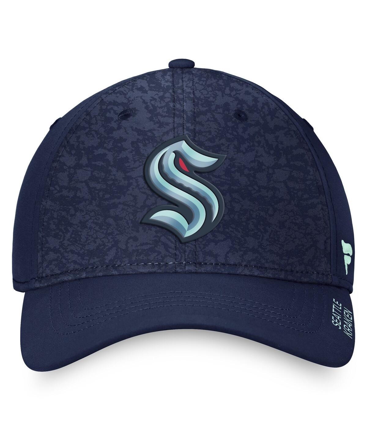 Fanatics Men's Deep Sea Blue Seattle Kraken Authentic Pro Rink Flex Hat In Navy