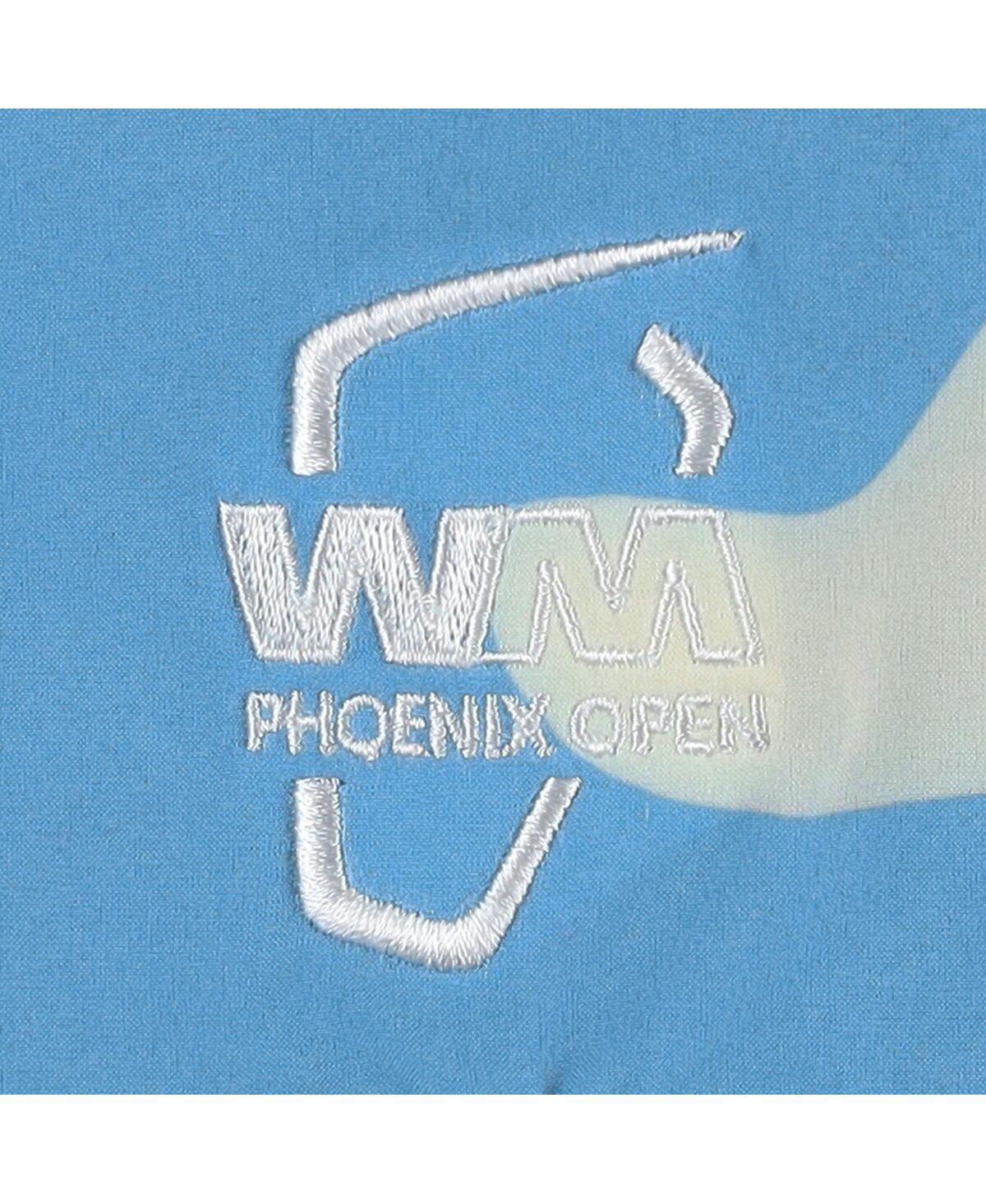 Puma X Ptc Men's Blue Wm Phoenix Open Print Mattr Button-up Shirt In Blue