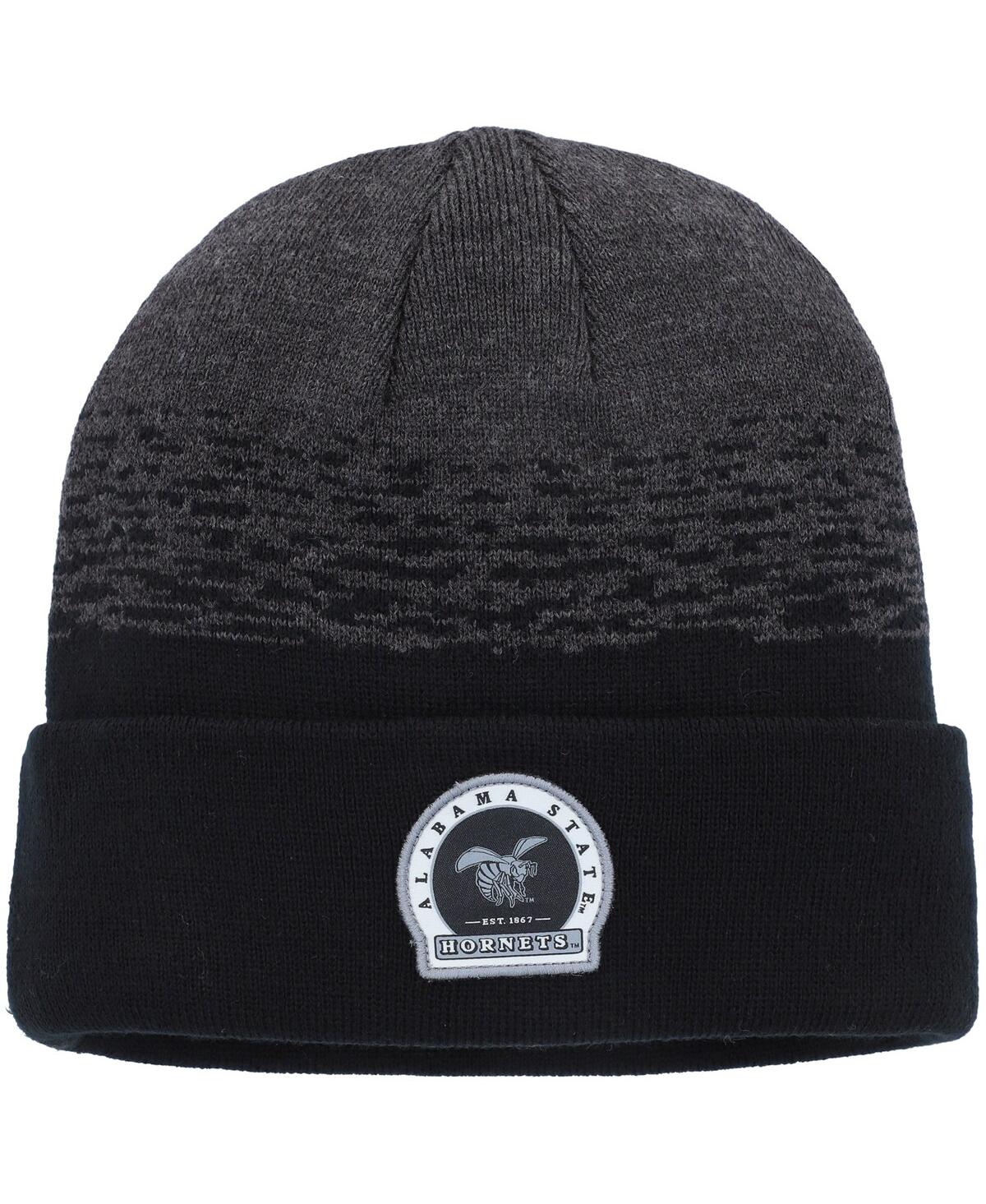 Top Of The World Men's Heather Black Alabama State Hornets Frostbite Cuffed Knit Hat In Heather Black