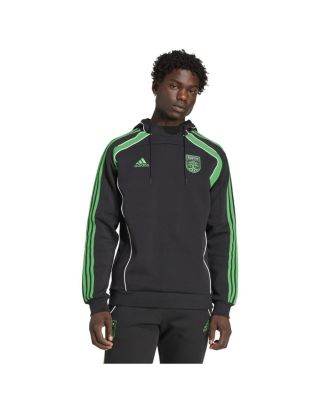 adidas - Men's Black Austin FC 2025 Travel Pullover Hoodie