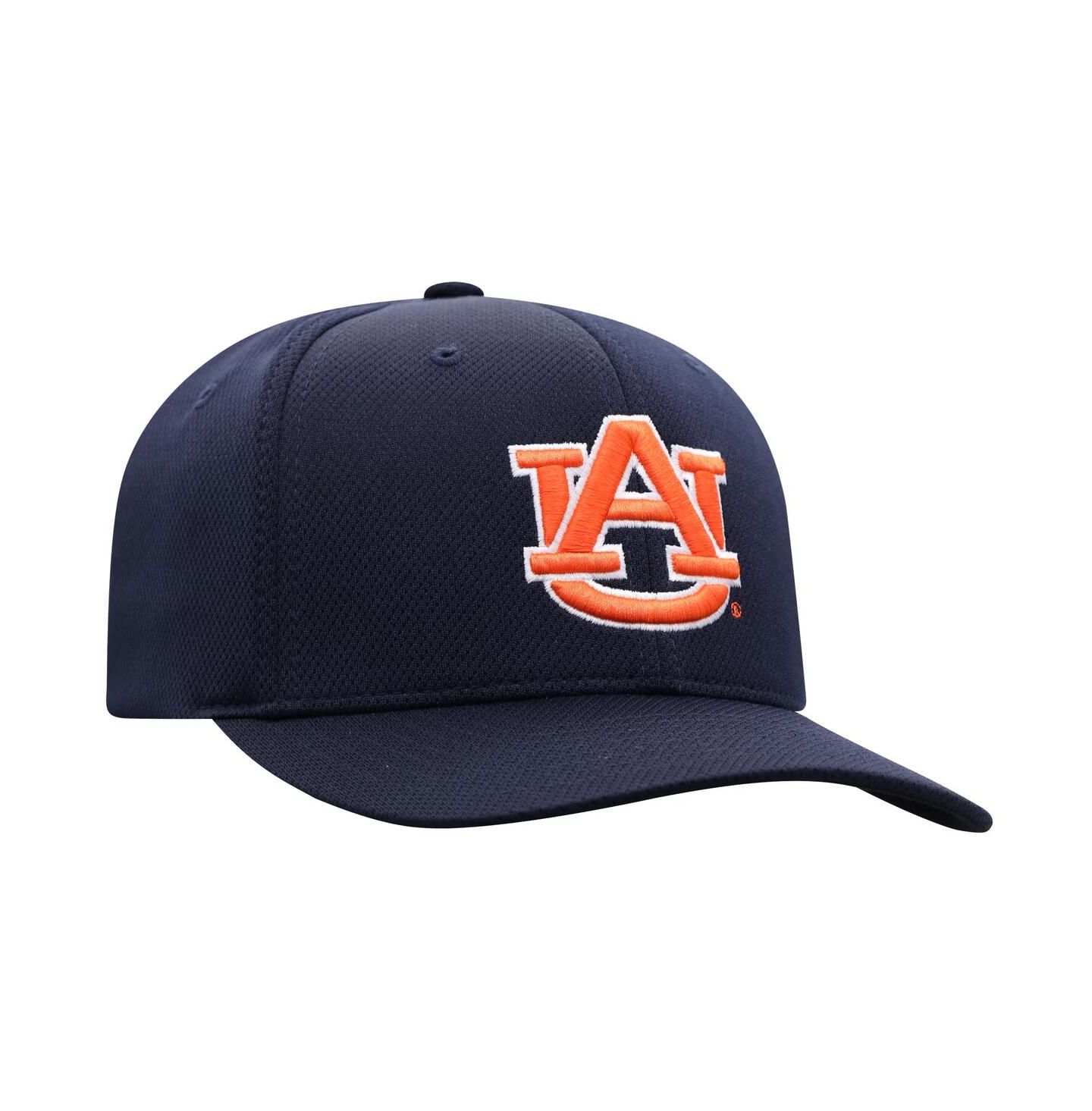 Мужской головной убор Top of the World Navy Auburn Tigers Reflex 2.0 Flex Fit Hat — фото 3