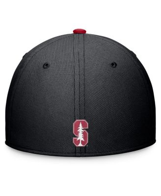 Men's Black Stanford Cardinal Primetime Rise Swoosh Flex Hat