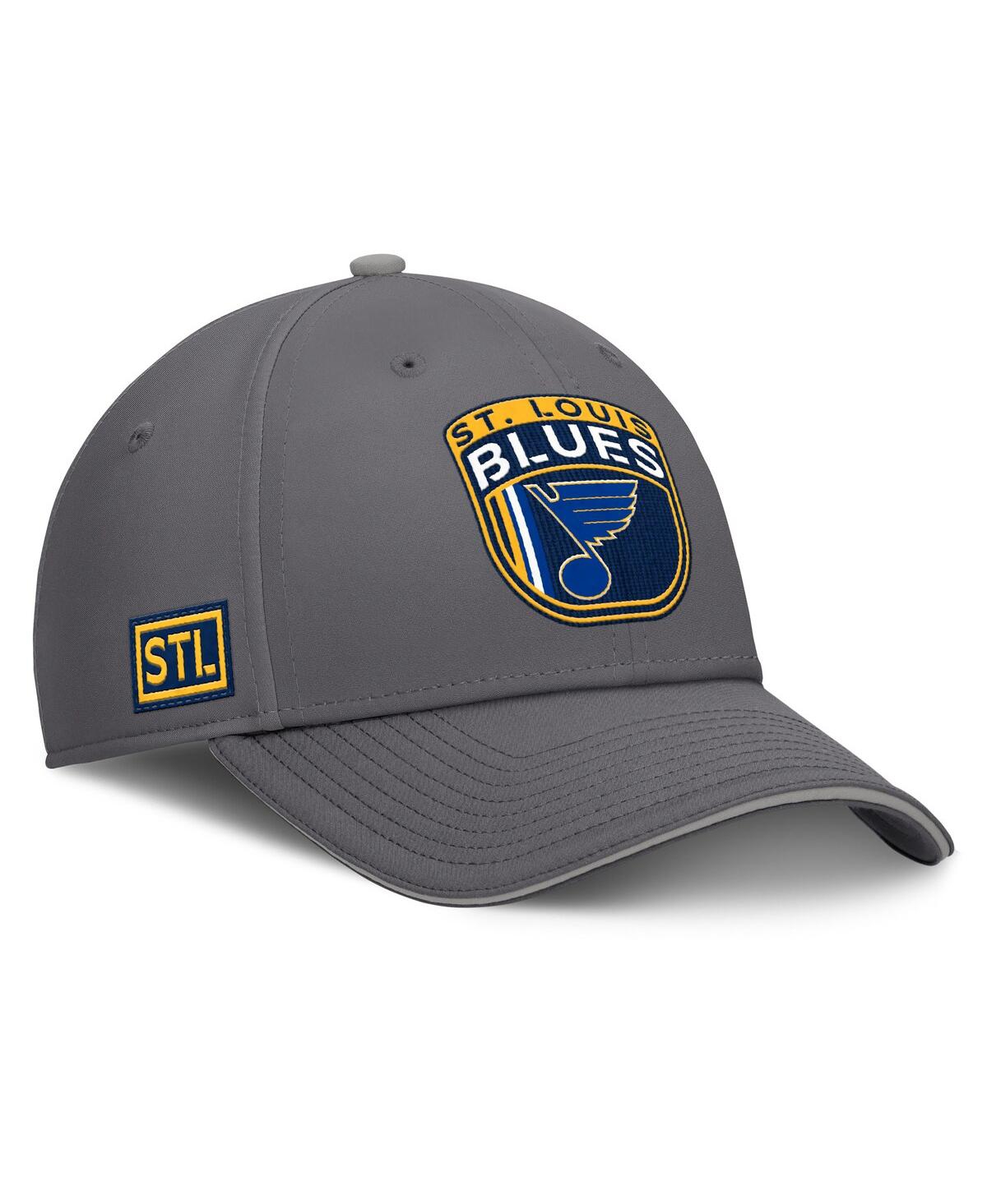 Fanatics Men's Gray St. Louis Blues Home Ice Flex Hat In Gray