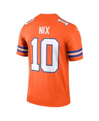 Men's Bo Nix Orange Denver Broncos Alternate Legend Player Performance Top