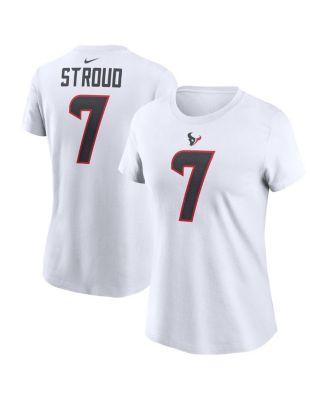 Nike - Women's C.J. Stroud White Houston Texans Player Name Number T-Shirt