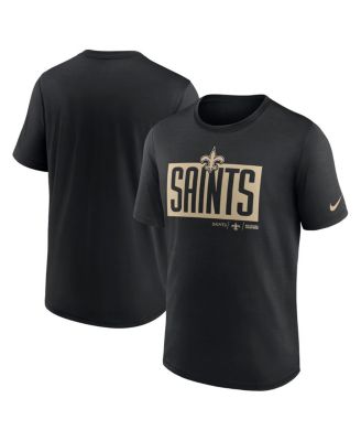Nike - Men's Black New Orleans Saints Exceed Performance T-Shirt