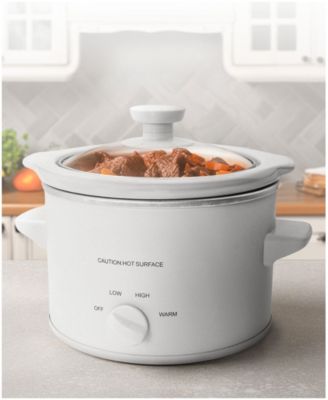 1.5 Quart Mini Stainless Steel Slow Cooker
