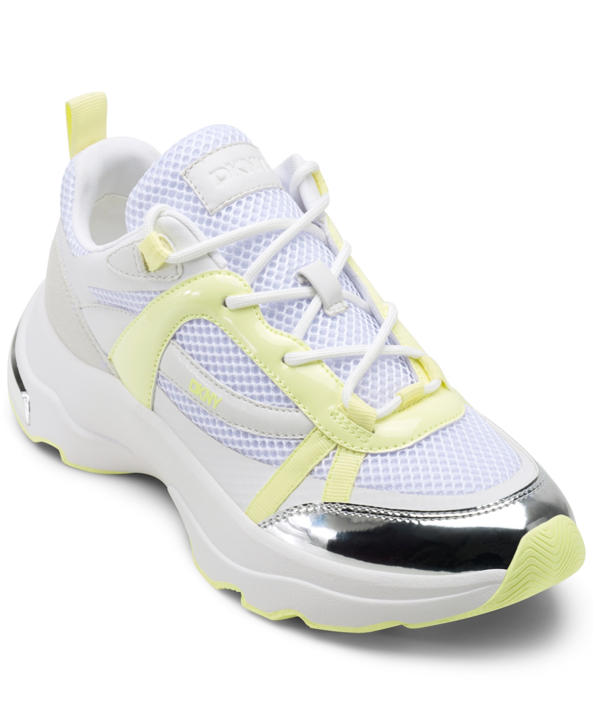 Women's Juna Lace-Up Sneakers - White, Chamomile