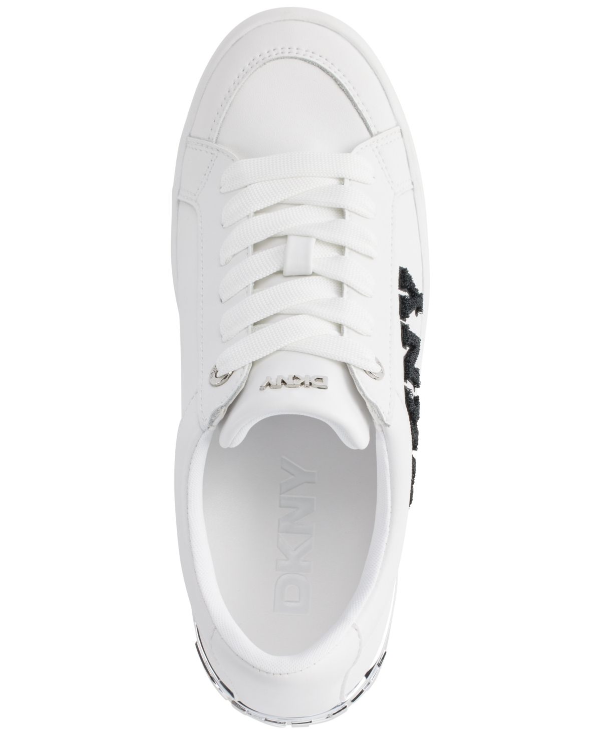Dkny Women's Maben Varsity Lace-up Sneakers In White