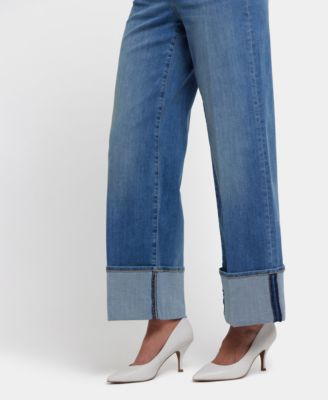 Women's Teresa Wide Leg Wide Cuff Jeans