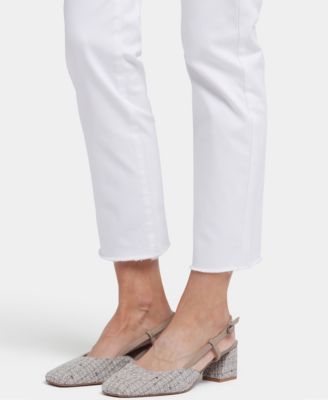 Women's Sheri Straight Ankle Fray Hem Jeans