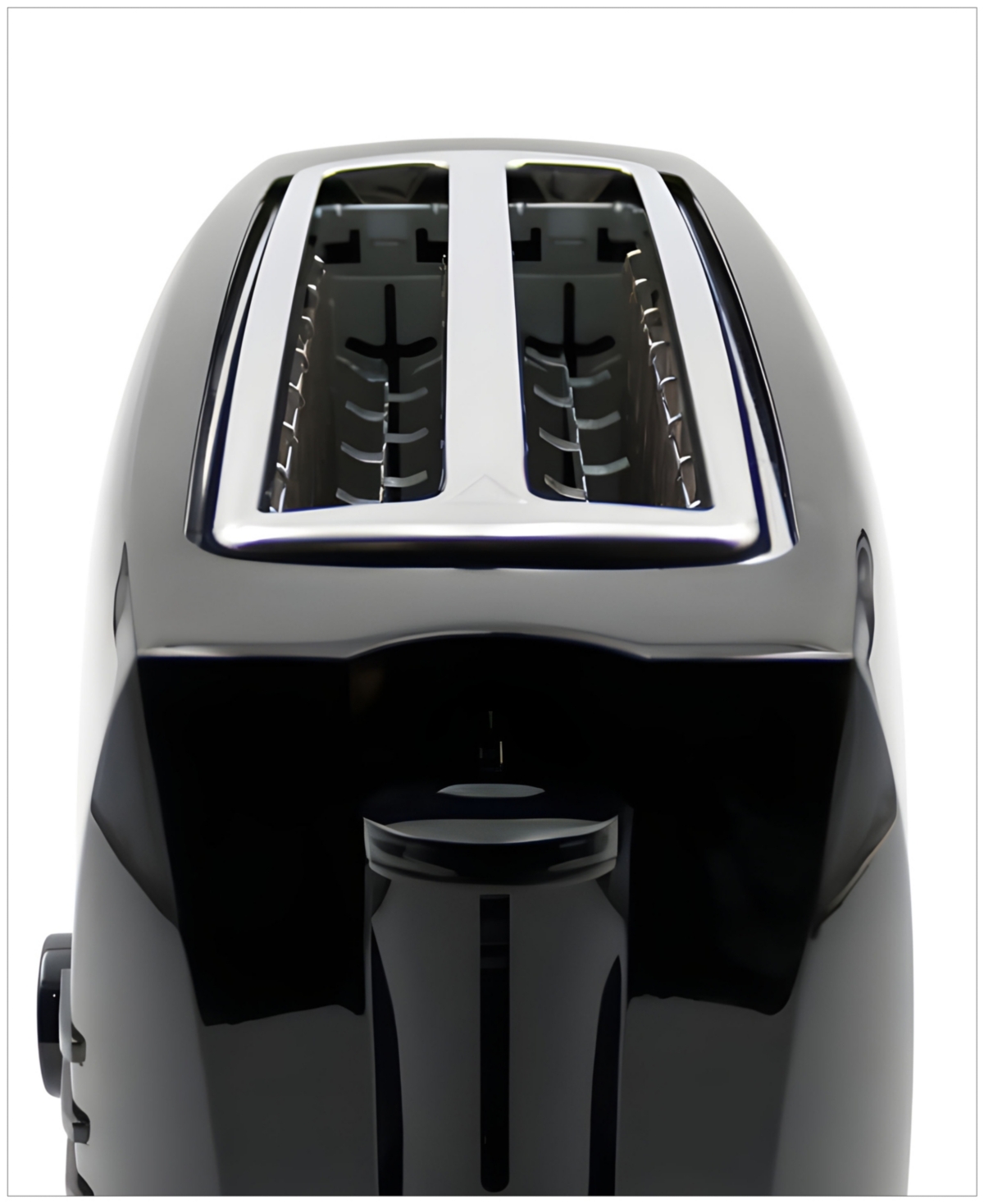 Elite Cuisine 4-slice Long Slot Cool Touch Toaster In Black