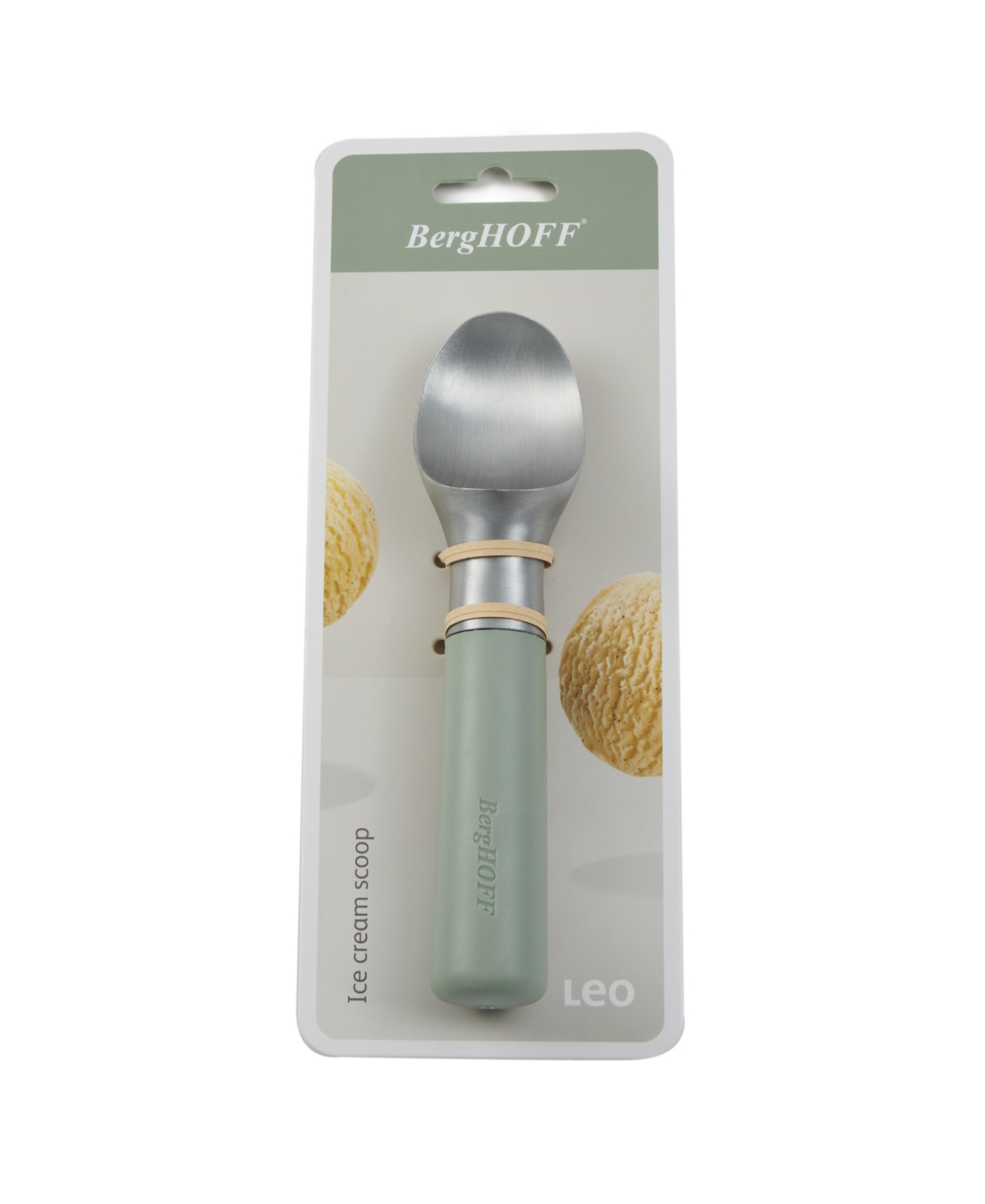 Berghoff Balance Aluminum 7.5" Ice Cream Scoop In Green