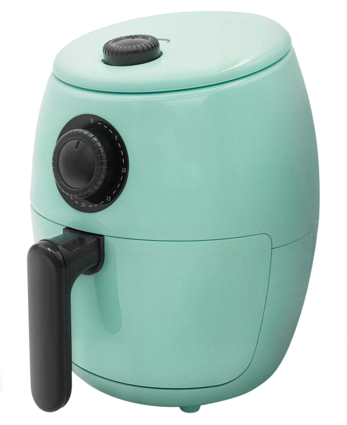 Elite Cuisine 2 Quart Compact Digital Hot Air Fryer In Mint