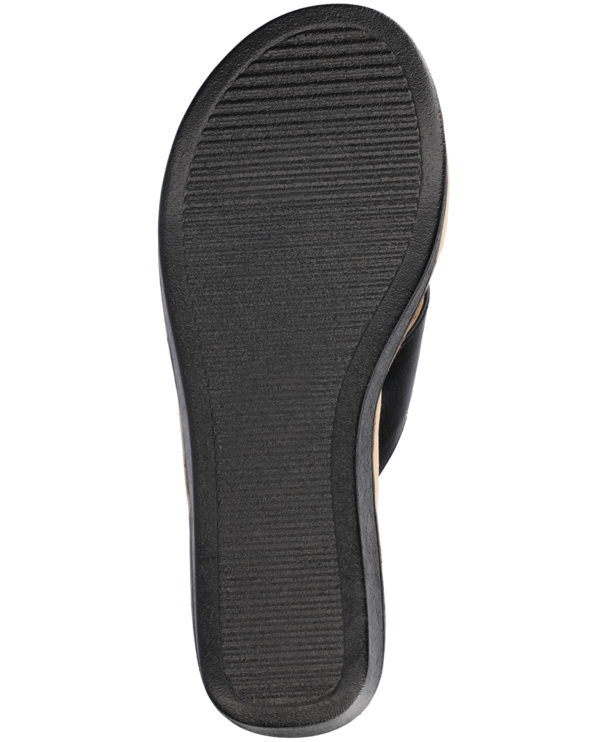 Shop Journee Collection Women's Biara Crisscross Platform Wedge Sandals In Black