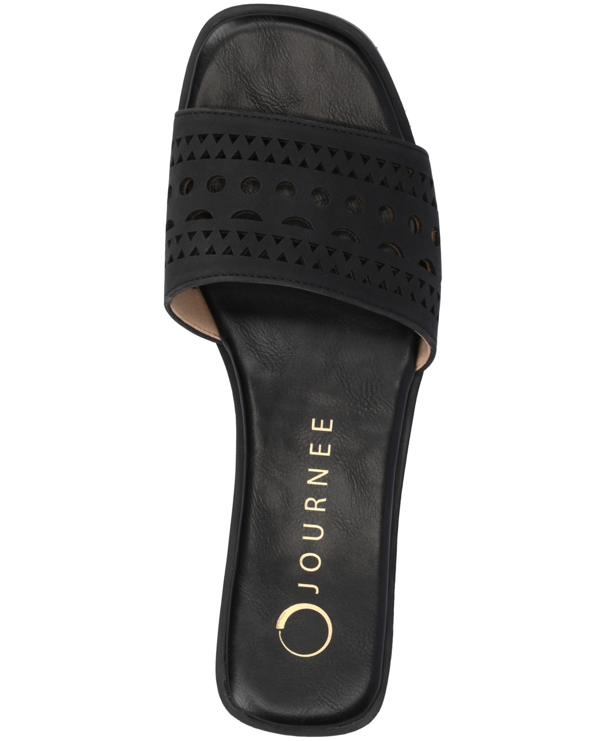Journee Collection Brodie Slide Sandal In Black