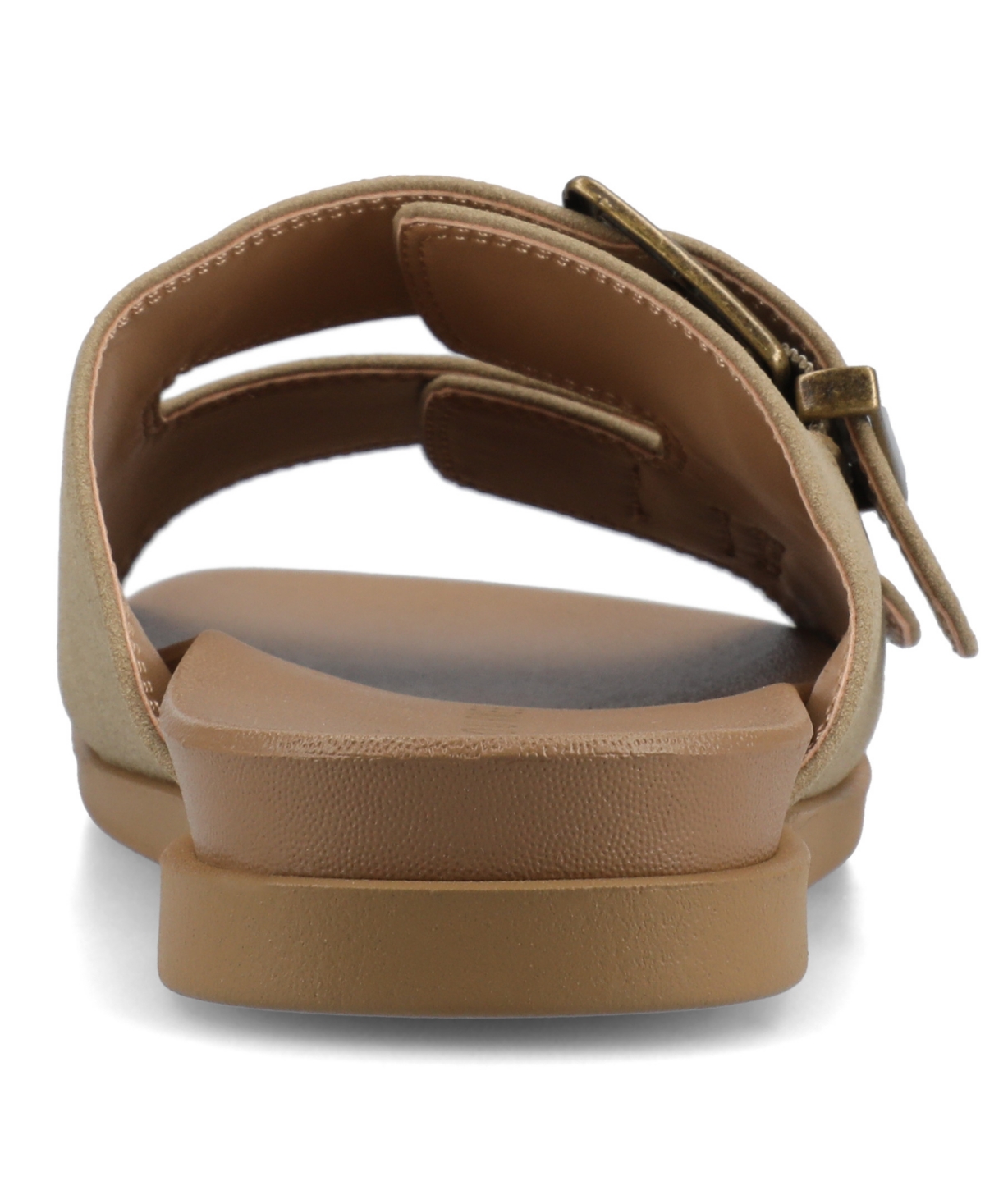Journee Collection Cosette Buckle Slide Sandal In Taupe