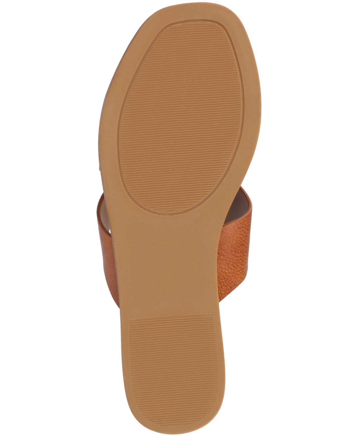 Journee Collection Prizzie Flat Slide Sandal In Champagne