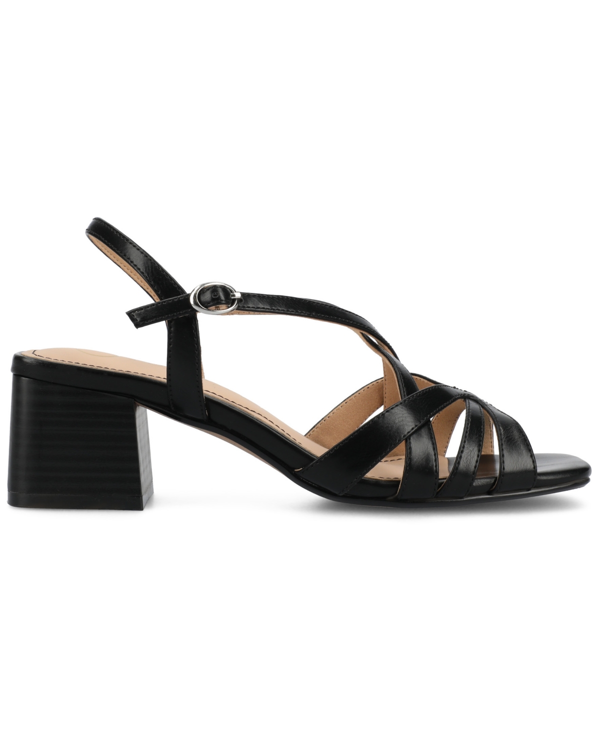 Shop Journee Collection Women's Shyla Block Heel Dress Sandals In Black