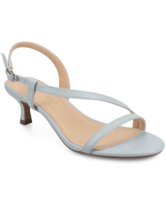 Women's Jemry Asymmetrical Strap Kitten Heel Strap Dress Sandals