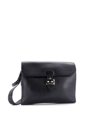 Pre-Owned Hermes 29 Sac a Depeches Messenger Bag Evergrain