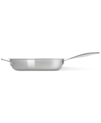Classic Stainless Steel Round Nonstick Frypan, 12"
