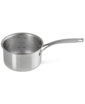 Essential Stainless Steel Round Saucepan with Lid, 2 Qt.