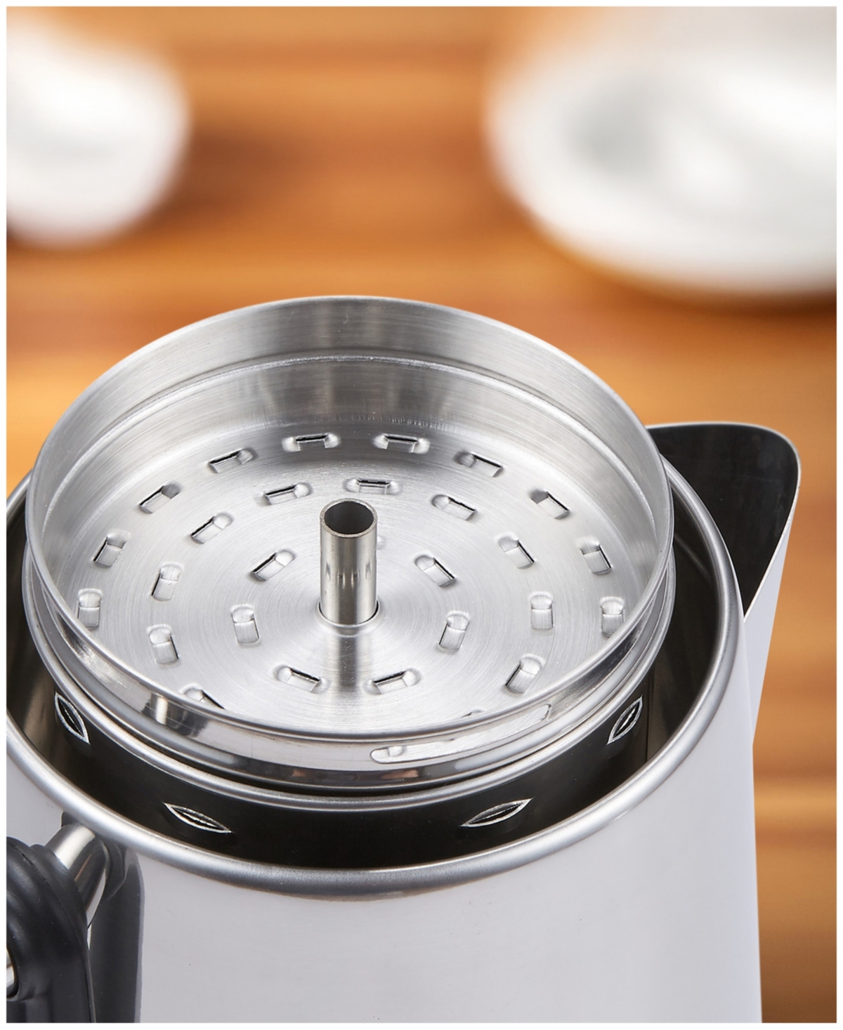 Elite Cuisine 12-cup Electric Coffee Percolator In Stainless Steel