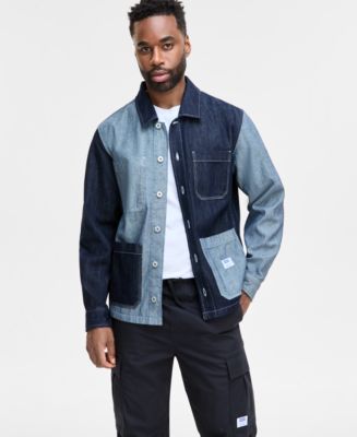 Hugo Boss Men's Eberse Relaxed Fit Two-Tone Button-Front Denim