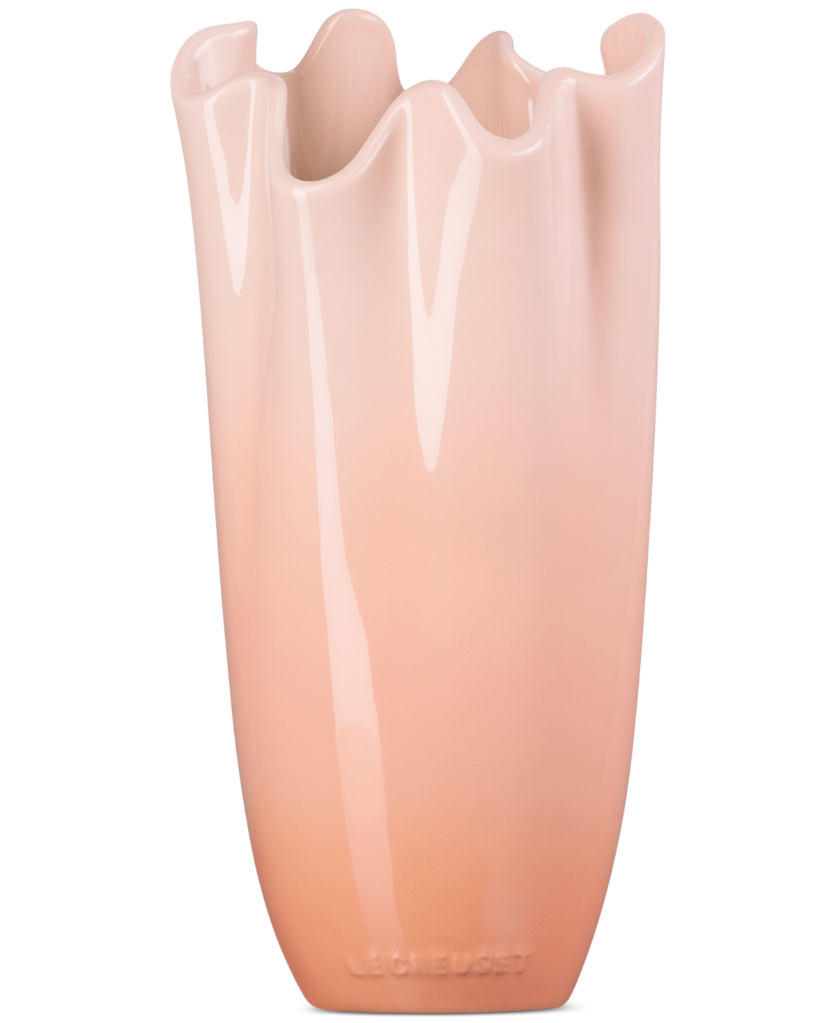 Le Creuset Iris Stoneware Vase In Peche