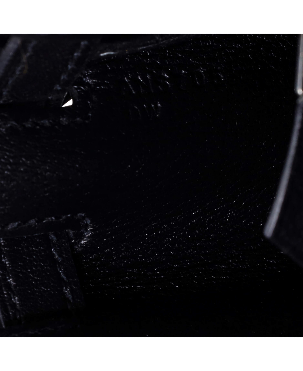 Pre-Owned HERMES Kelly 25 Handbag Black Swift with Palladium Hardware