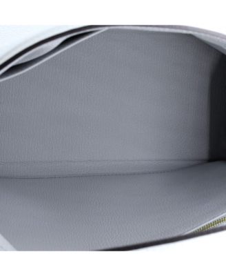 Pre-Owned Hermes Kelly 28 Handbag Blue Clemence with Gold Hardware