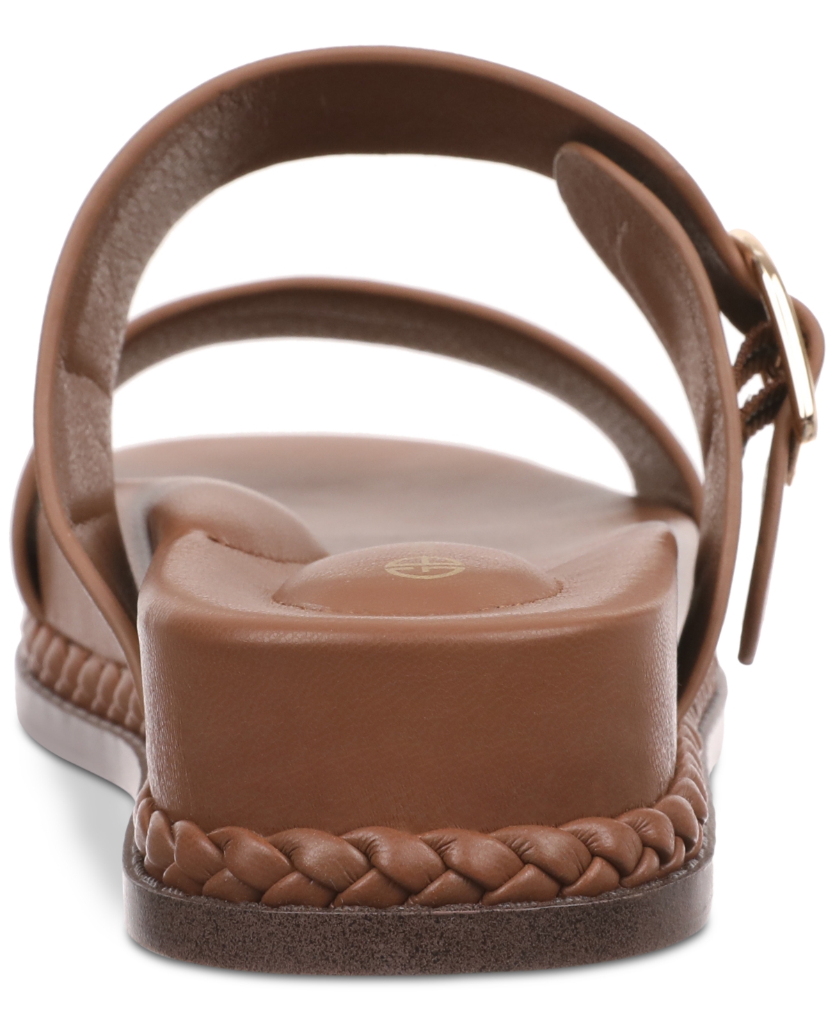 Shop Giani Bernini Women's Gianaa Memory Foam Double Band Footbed Sandals, Created For Macy's In Acorn Brown