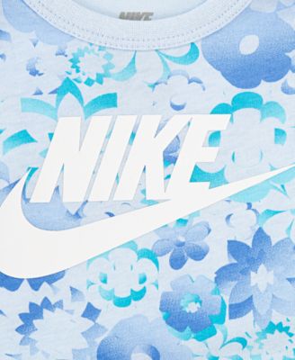 Baby Girls Flow-ral Bodysuit and Leggings, 2 Piece Set