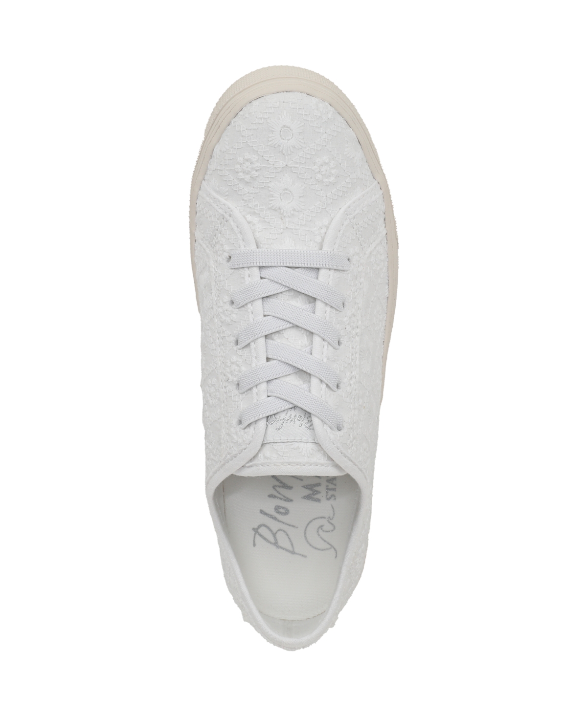 Shop Blowfish Malibu Women's Super Smile 2 Lace Up Platform Sneakers In White Fabric