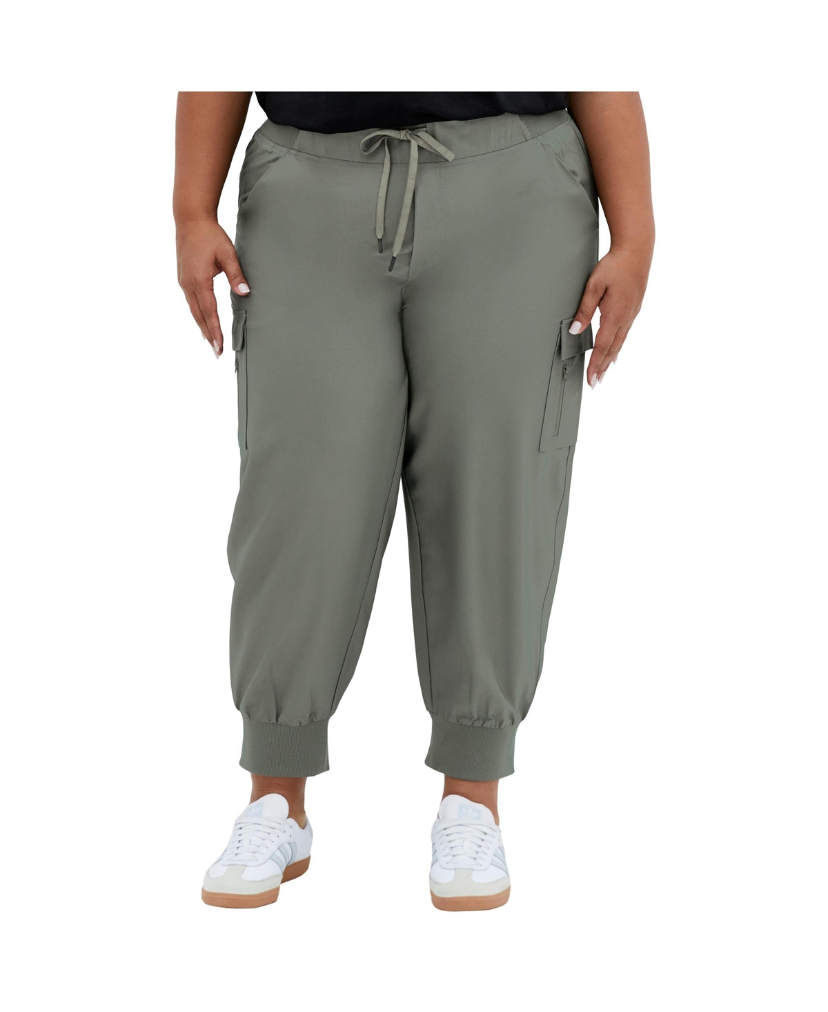 Plus Size Lea Pant - Steel