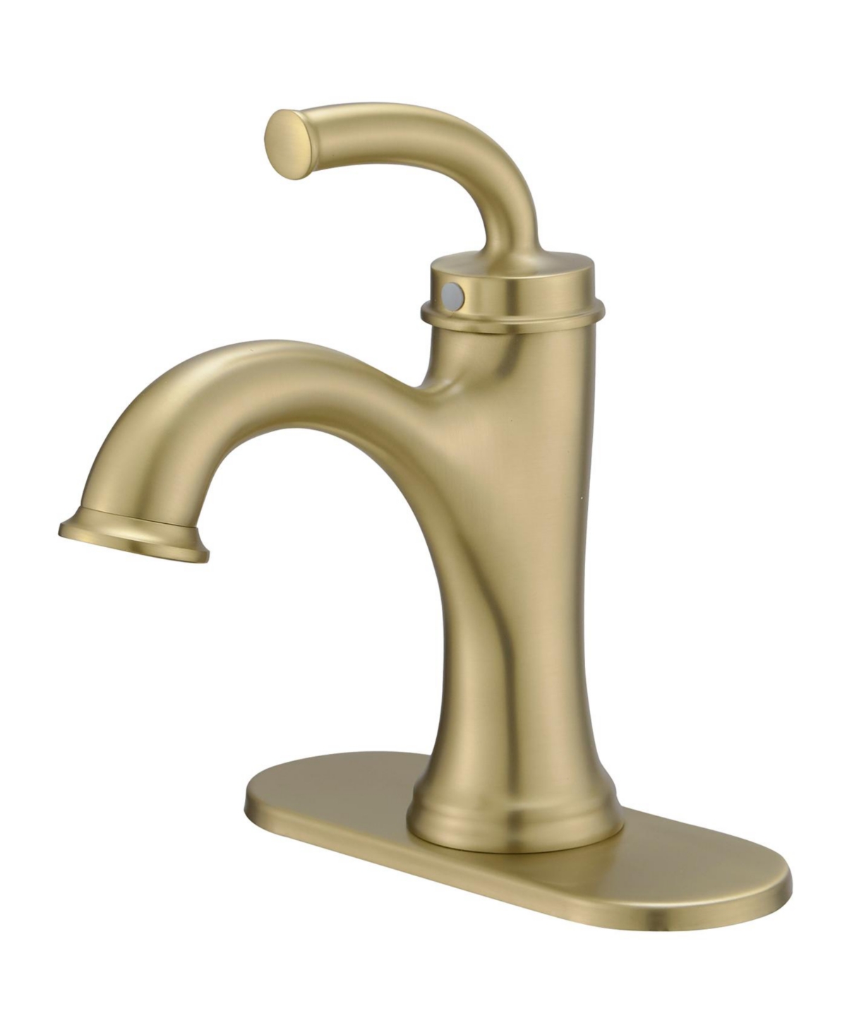 Single Handle Bathroom Faucet - Brushed gold