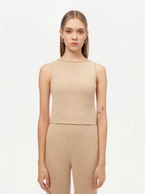 Women's Cashmere Crop Top