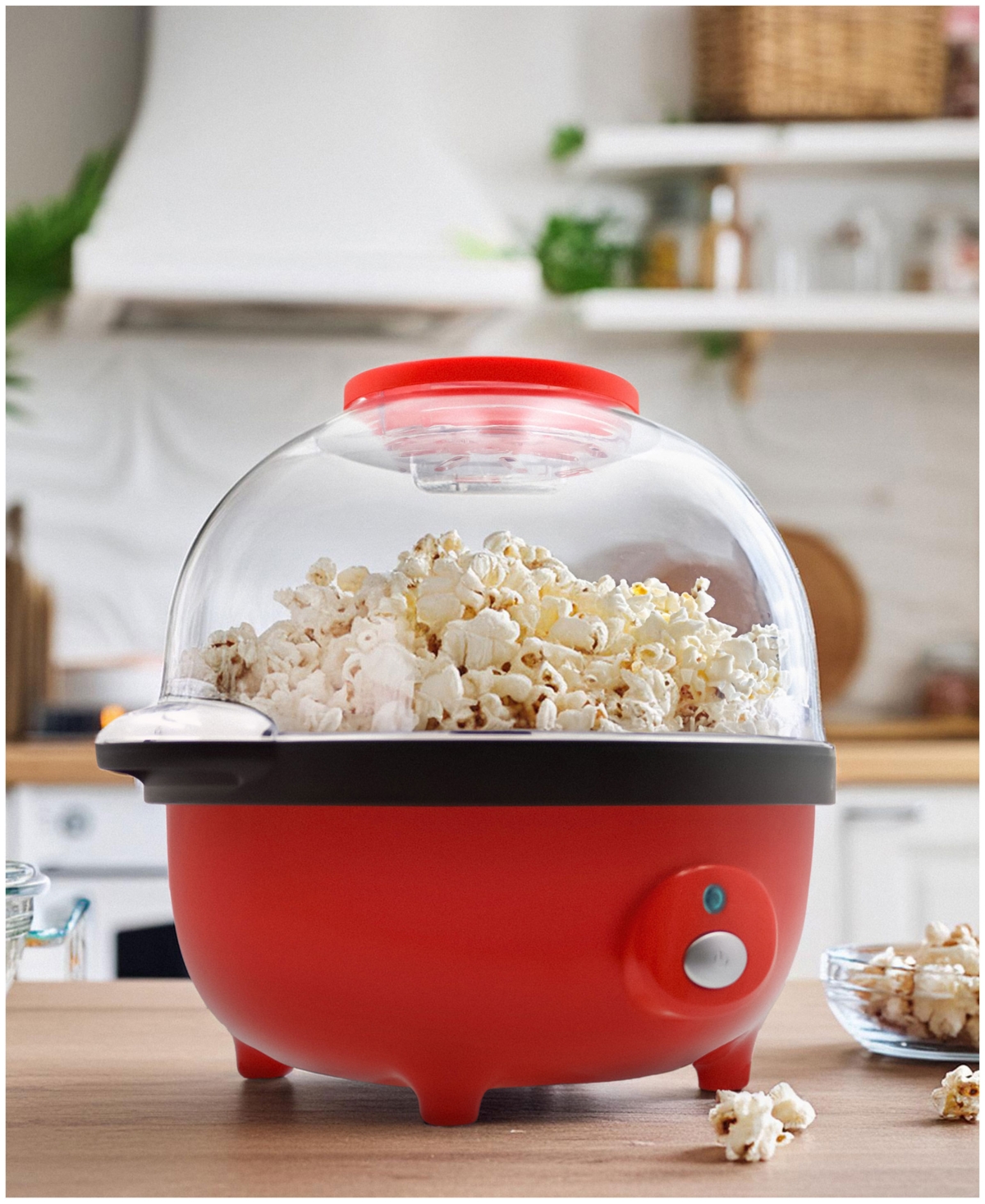 Elite Cuisine 3 Quart Popcorn Popper In Red