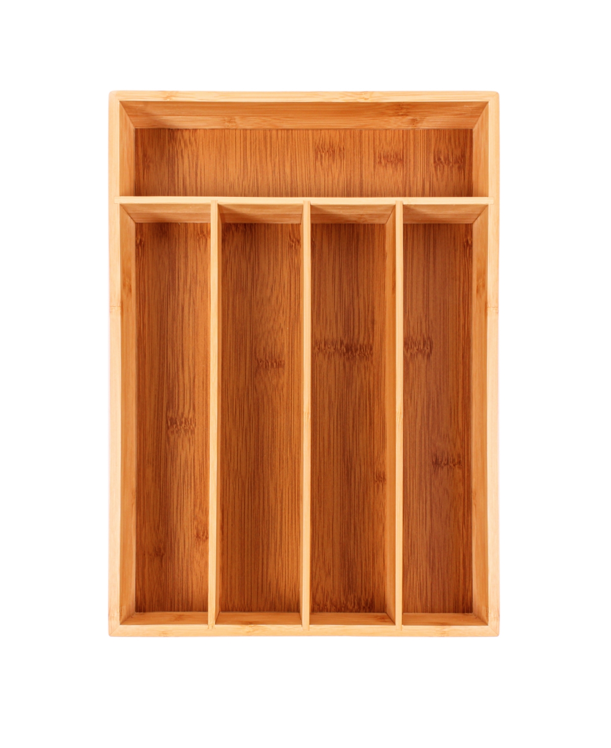 Berghoff Bamboo 5-slot Flatware Organizer, 13.75" X 9.75" In Beige