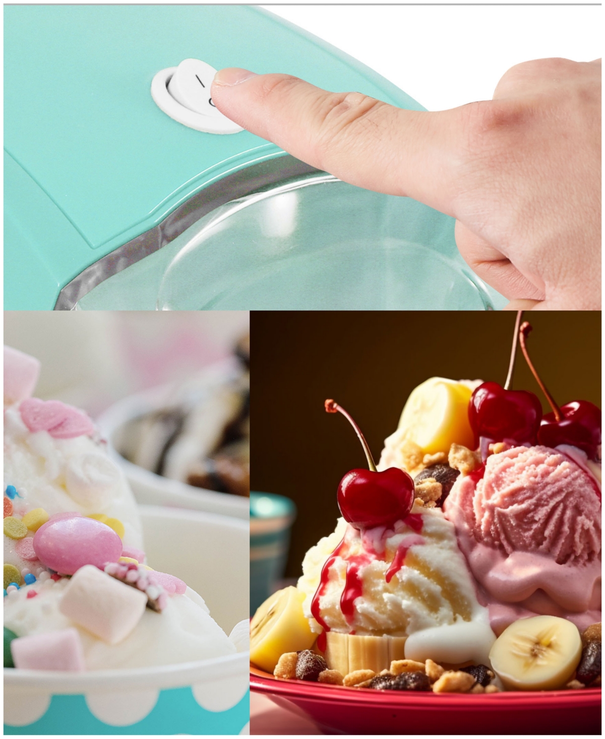 Elite Cuisine 1.5 Quart Electric Ice Cream Maker With Quick Freeze Bowl In Mint